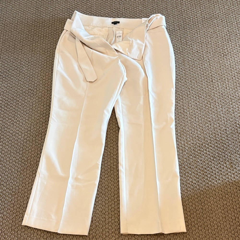 Ann Taylor Factory Cream Wide Leg Pants size 16